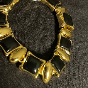 Elegant Gold and Black Women's Bracelet